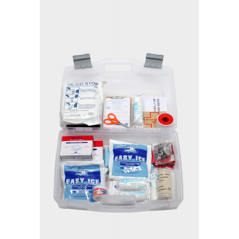 Trousse 1er Secours Tissu Rouge Pleine - Prodhex