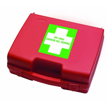 Trousse 1er Secours Tissu Rouge Pleine - Prodhex