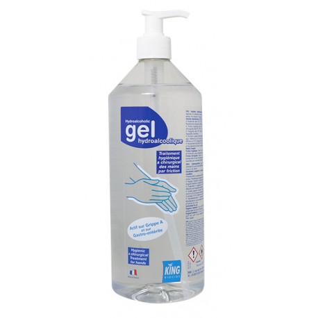 Gel hydroalcoolique 1l avec pompe - Prix