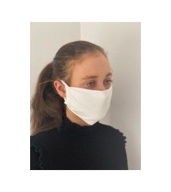 Masque tissu de protection barrières type "à plis "