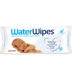 PACQ 60 LINGETTES BEBE WATER WIPES