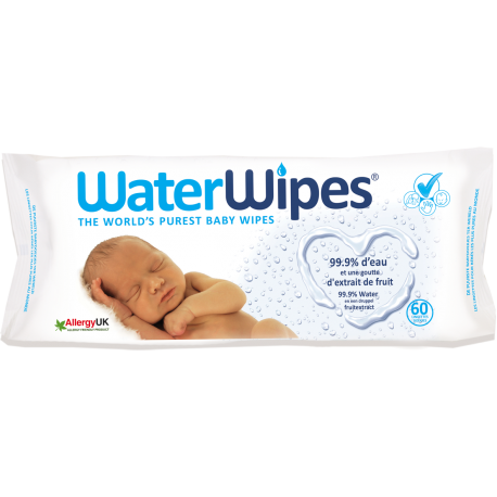 PACQ 60 LINGETTES BEBE WATER WIPES